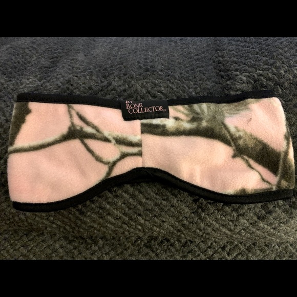 Hunting Pink Camo fleece headband ear warmer - Picture 2 of 3